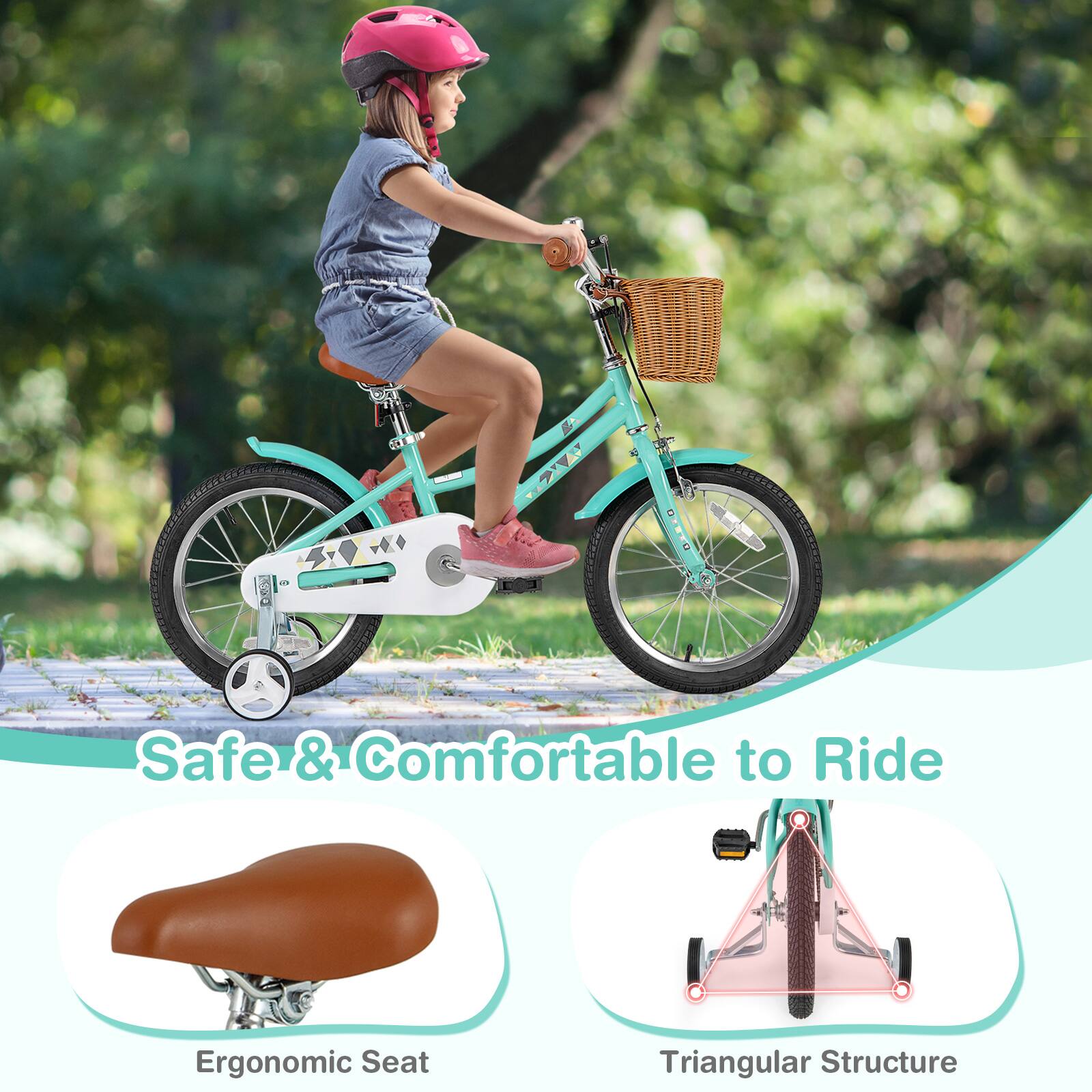 Safe & Comfortable to Ride

Ergonomic Seat

Triangular Structure