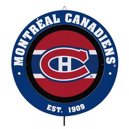 Evergreen Enterprises - Montreal Canadiens 15" LED Round Metal Lit Wall Sign - Multicolor