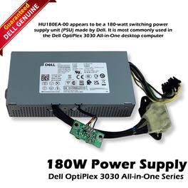 Dell - optiplex 3030 aio 180w 80+ bronze power supply psu hu180ea-00 2y4d5 8wj7h