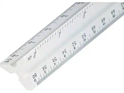 Staedtler Mars Student 12"L Engineer Triangular Scale White 98719-34BK ...