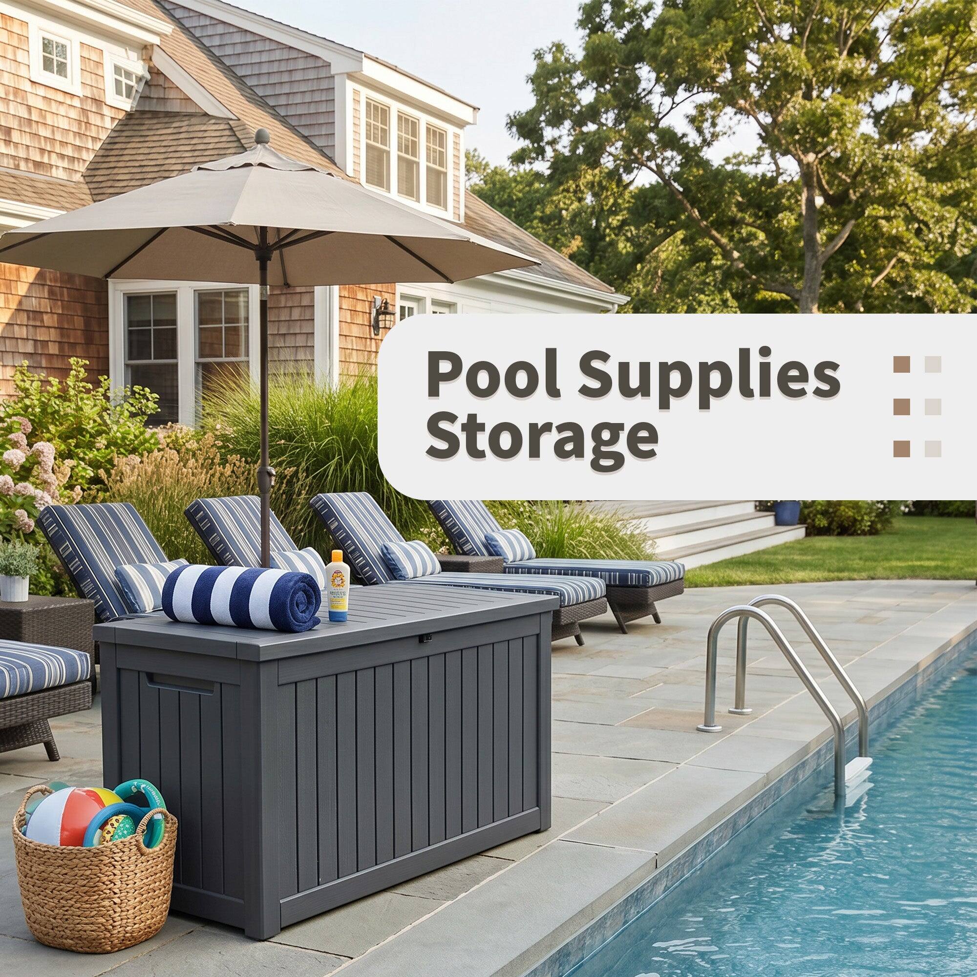 Pool Supplies Storage