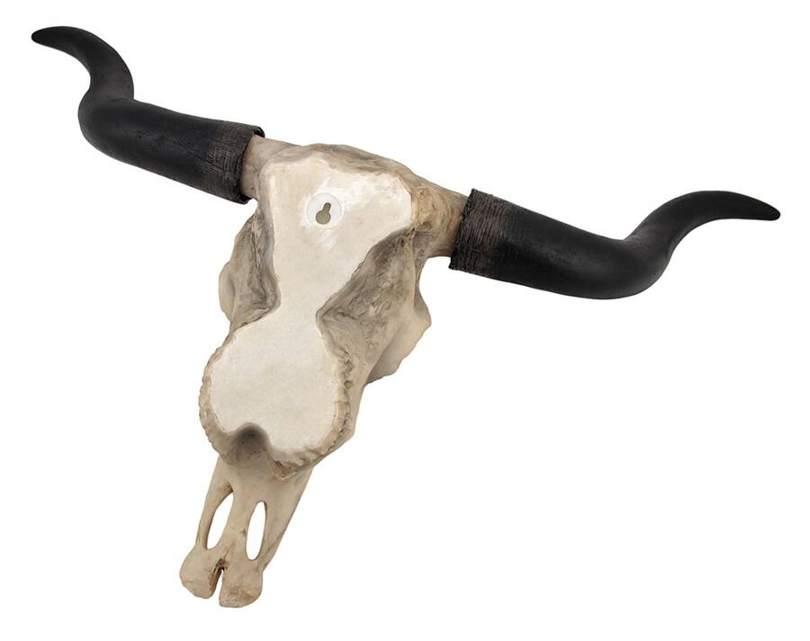 Zeckos Huge Wall Hanging Longhorn Cow Skull 27in Wide Resin Long Horn ...
