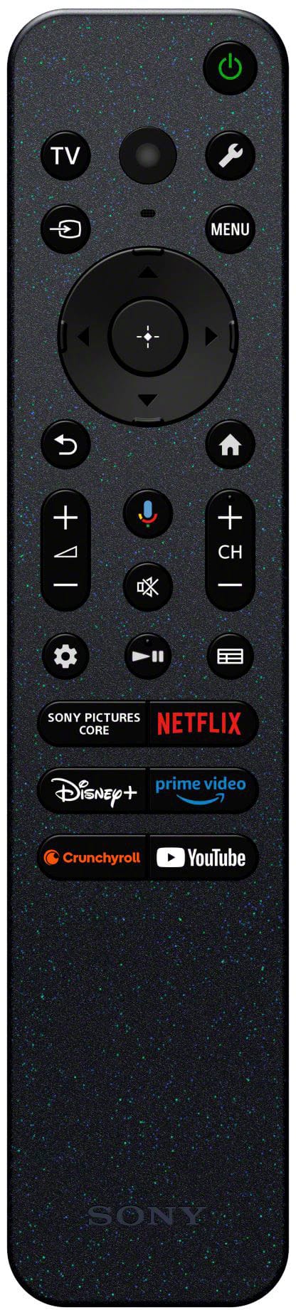 TV Menu + + CH SONY PICTURES CORE NETFLIX prime video Disney+ Crunchyroll YouTube SONY