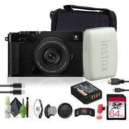 Fujifilm - X-E5 Mirrorless Digital Camera with XF 23mm f/2.8 Lens , Printer - Green - Black