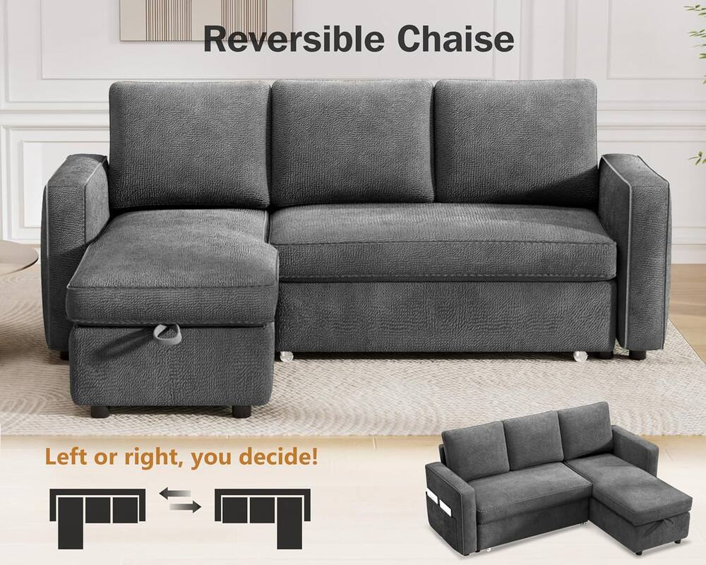 Reversible Chaise: Left or right, you decide!