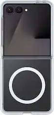 Front. OtterBox - Thin Flex Series Hard Shell for Samsung Galaxy Z Flip8 - Clear.
