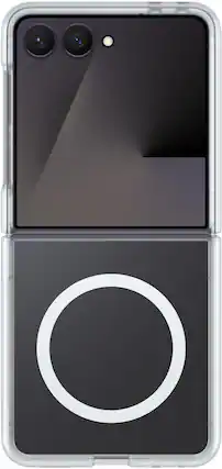 Front. OtterBox - Thin Flex Series Hard Shell for Samsung Galaxy Z Flip8 - Clear.