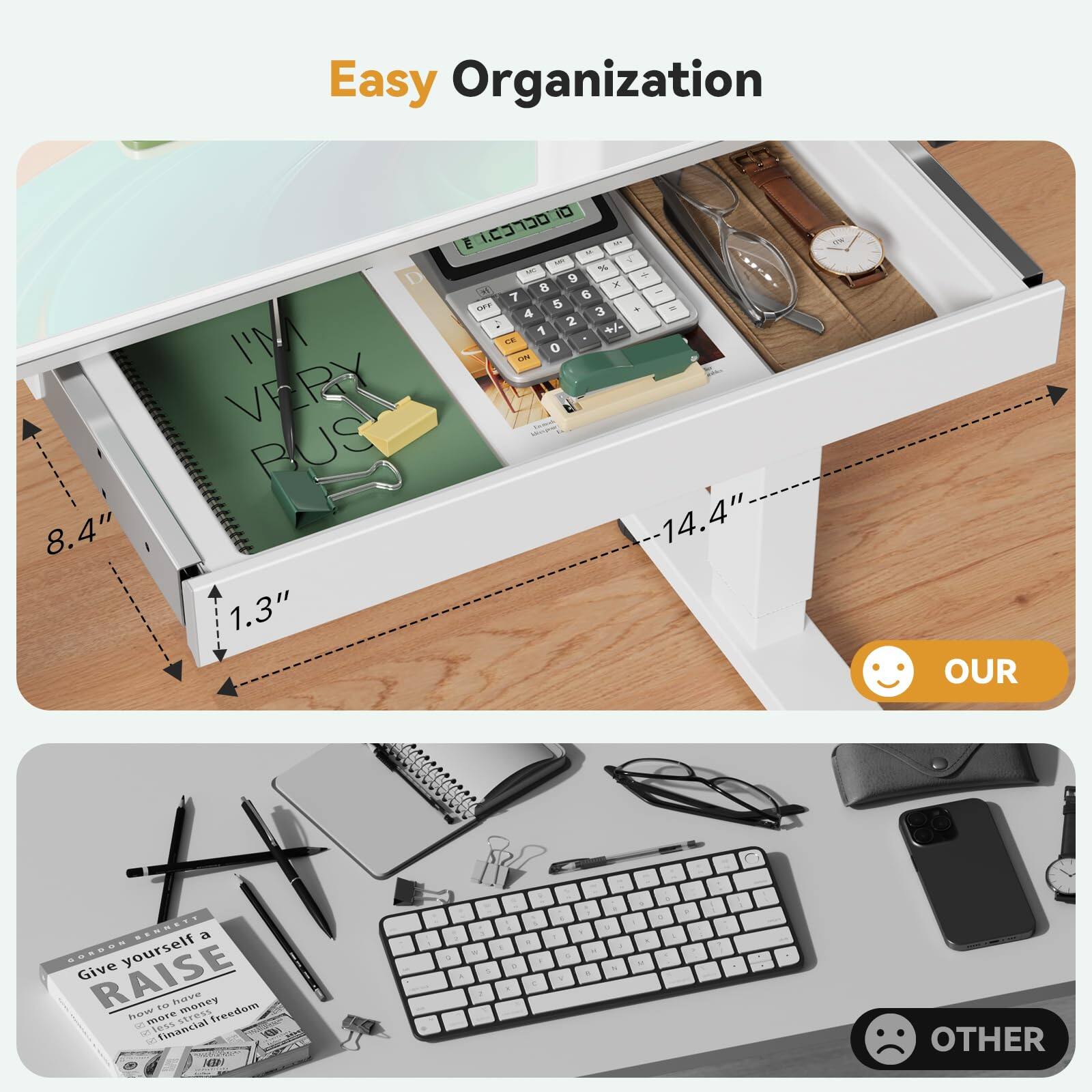 Easy Organization

I'M VERY BUSY

8.4" x 1.3" x 14.4"

Give yourself a RAISE
how to have more money financial freedom

OUR

OTHER