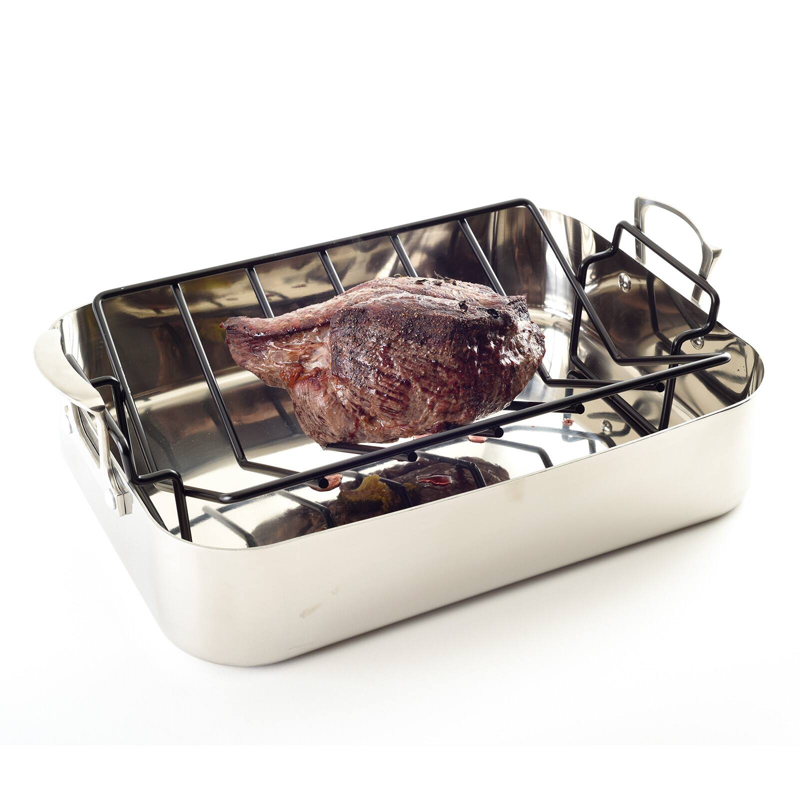 Alt View 4. Norpro - Heavy Duty Nonstick Roasting Rack, Extra Large 13 x 10 Inch - Black.