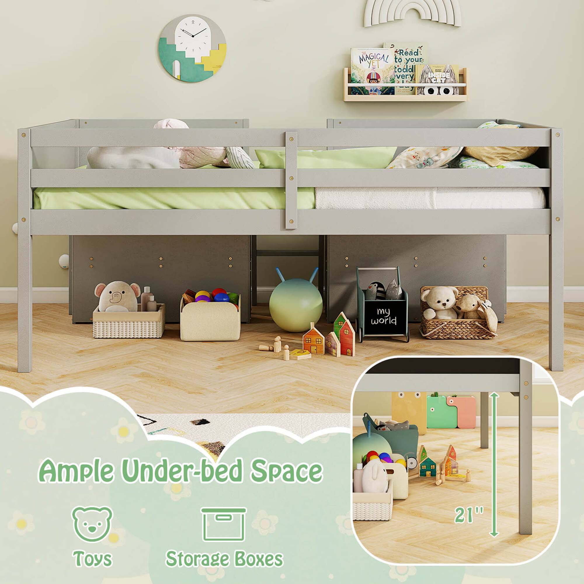 Ample Under-bed Space 21" TOYs Storage Boxes