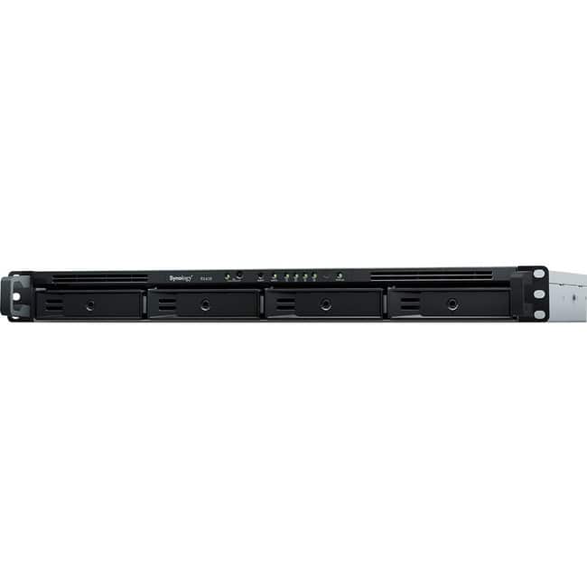 Synology - RX418 Drive Enclosure - eSATA Host Interface - 1U Rack-mountable - 4 x HDD Supported - 4 x SSD Supported - 4 x - Black