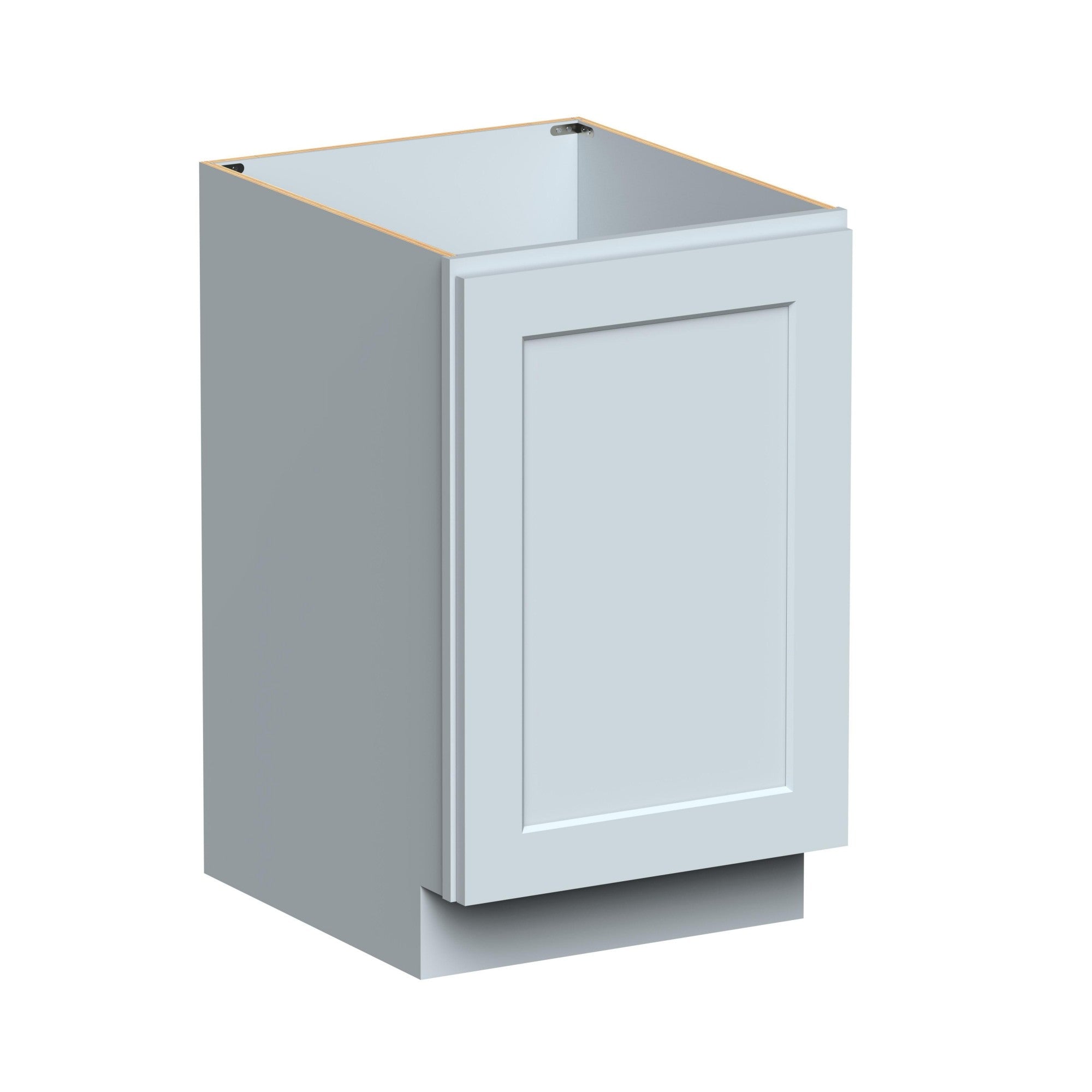 Alt View 1. Boyel Living - 21in.W FULL HEIGHT DOOR BASE CABINET Fully assembled Cabinet With One HDF Door - Gray.