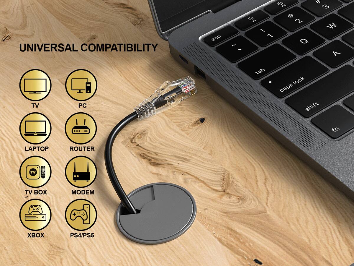 UNIVERSAL COMPATIBILITY TV PC

esc
~ /
# FZ 3  2 ! W 1 Q A tab lock caps shift
fn

LAPTOP
ROUTER
TV
TV BOX
MODEM
XBOX
PS4/PS5