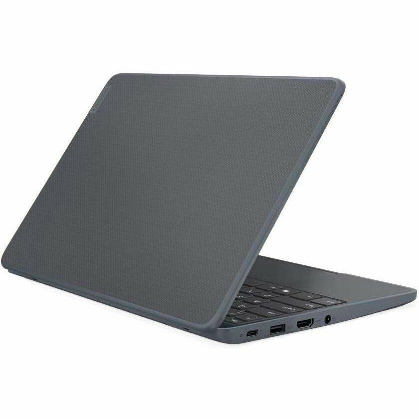 Alt View 5. Lenovo - Lenovo 100 82VK0005US 11.6" Notebook - HD - 60 Hz - Intel N-Series N100 - 4 GB - 128 GB SSD - English Keyboard - Slate - Gray.