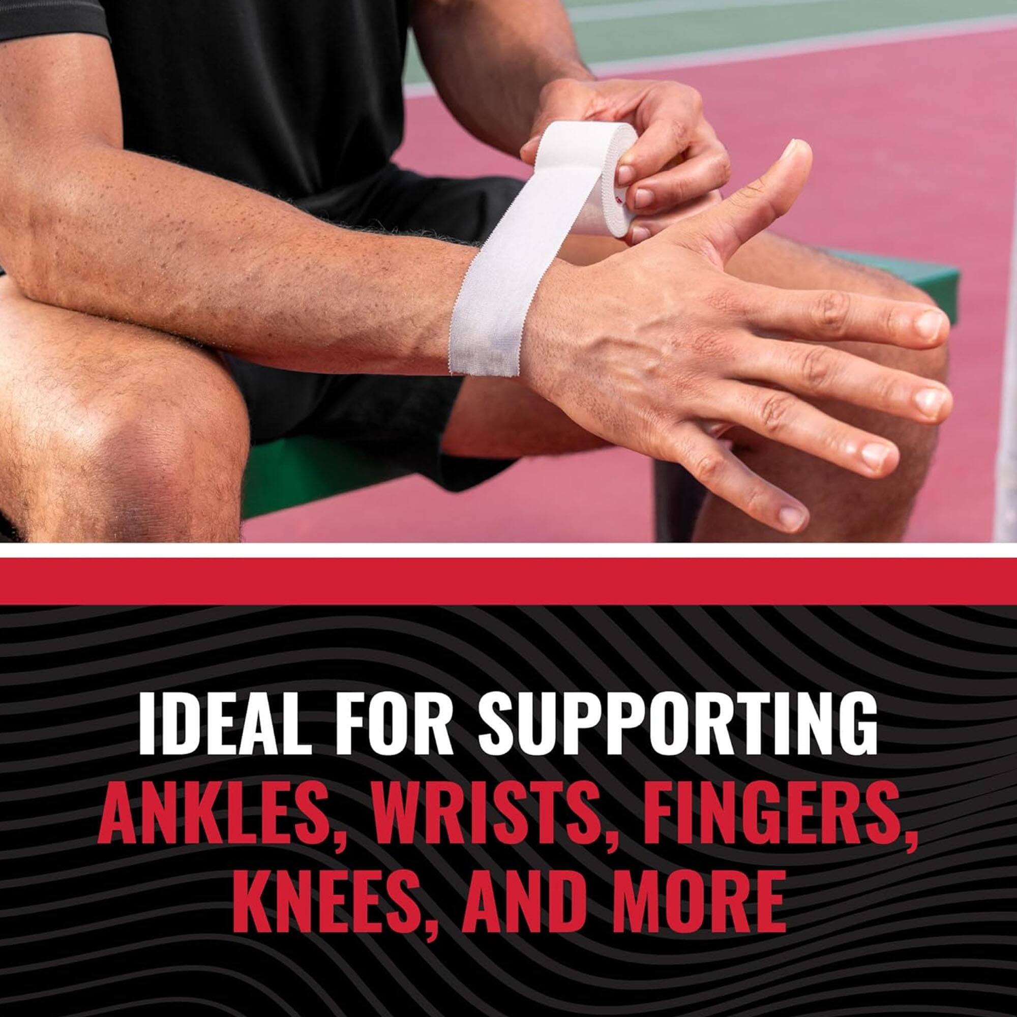 IDEAL FOR SUPPORTING ANKLES, WRISTS, FINGERS, KNEES, AND MORE