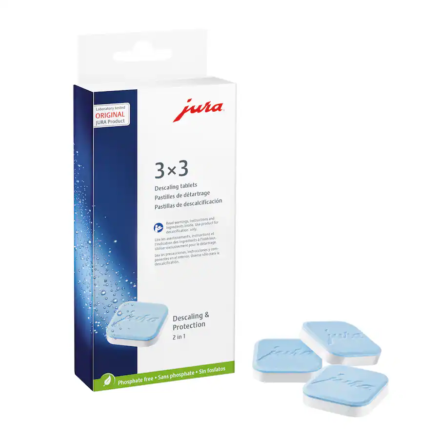 JURA 2 Phase Descaling Tablets (9 Pack) White/Blue 66281 - Best Buy