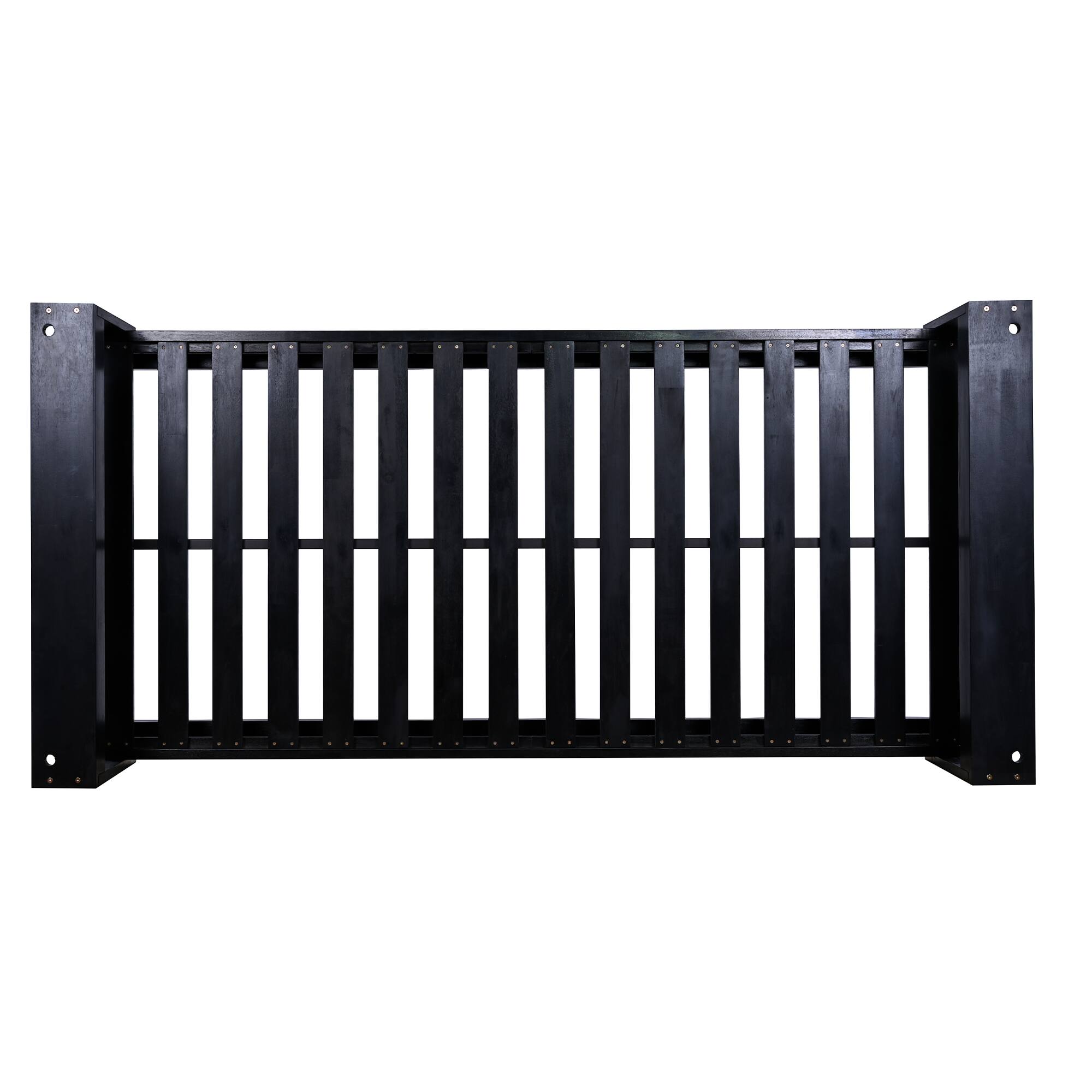 Alt View 8. GOODSILO - Twin Size Porch Swing Bed - Acacia Wood Swing Frame with Hemp Ropes for Garden & Backyard - Black.