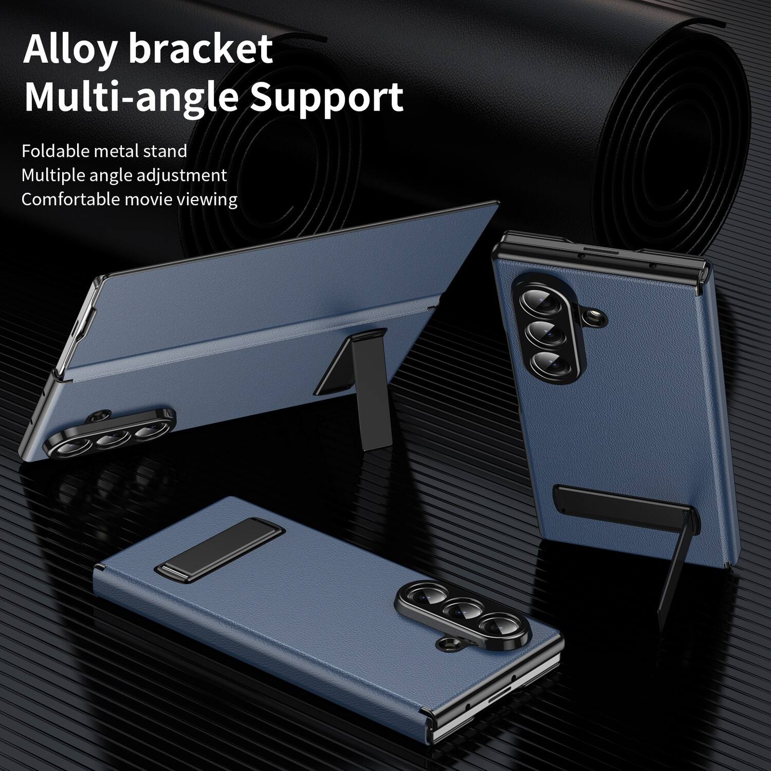 Alloy bracket Multi-angle Support

Foldable metal stand
Multiple angle adjustment
Comfortable movie viewing
