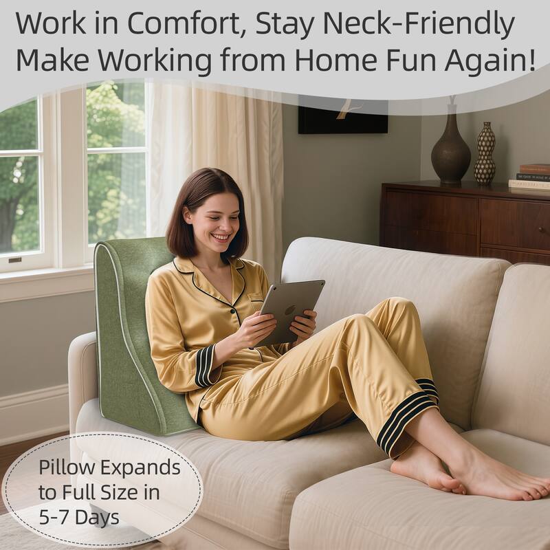 Work in Comfort, Stay Neck-Friendly  
Make Working from Home Fun Again!  

Pillow Expands to Full Size in 5-7 Days