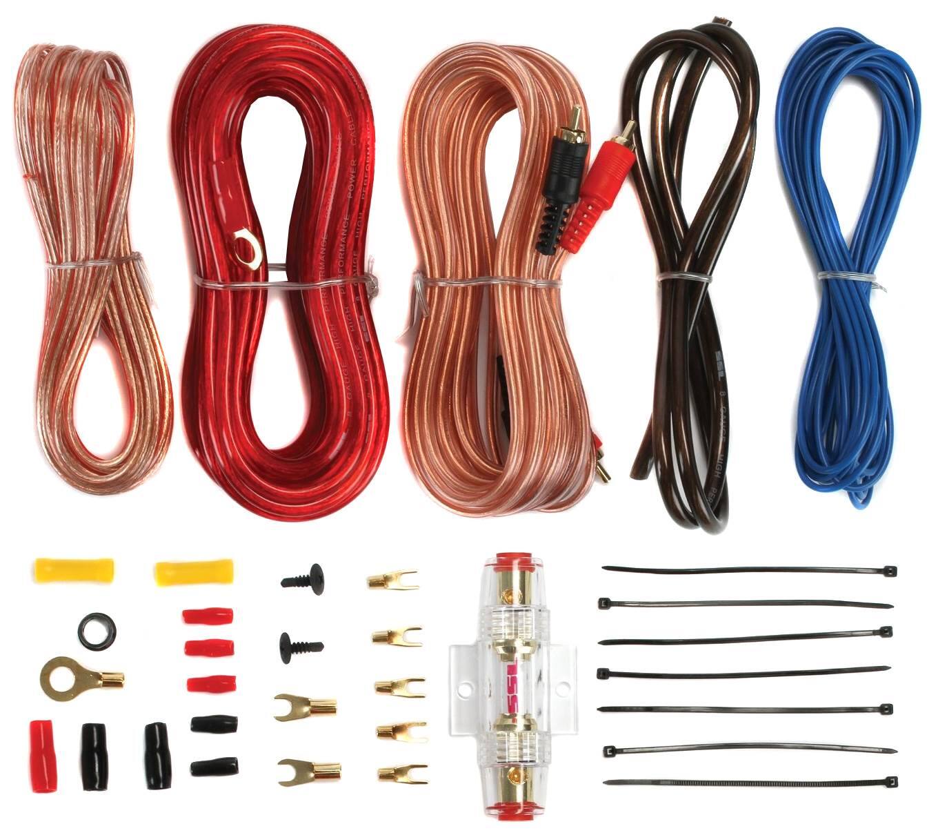 Alt View 4. Planet Audio - PLANET AUDIO AC1500.1M 1500W MONO Car Audio Amplifier Amp AC15001M+8 Ga Amp Kit - Black.