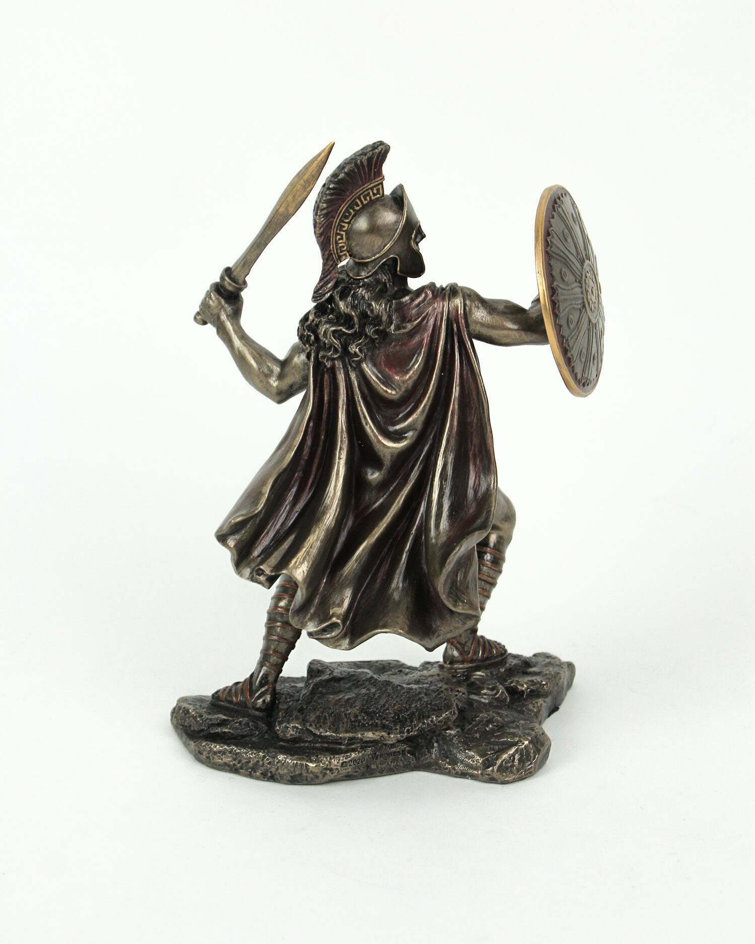 Alt View 3. Veronese Design - Theseus Greek Hero of Athens Bronze Finished Statue 8 Inches High - Bronze.