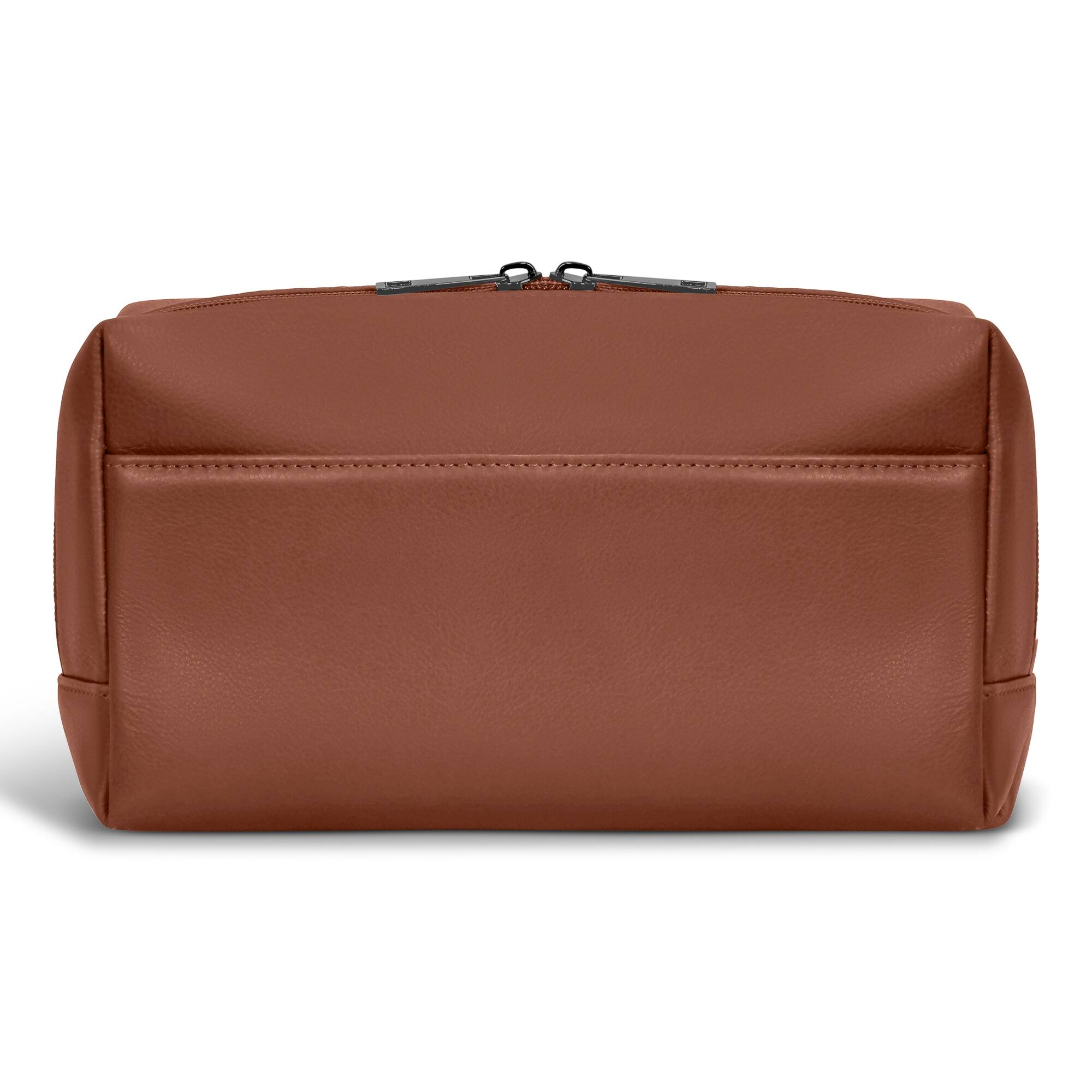 Alt View 1. Champs - Onyx Collection Leather Toiletry Bag - Brown.