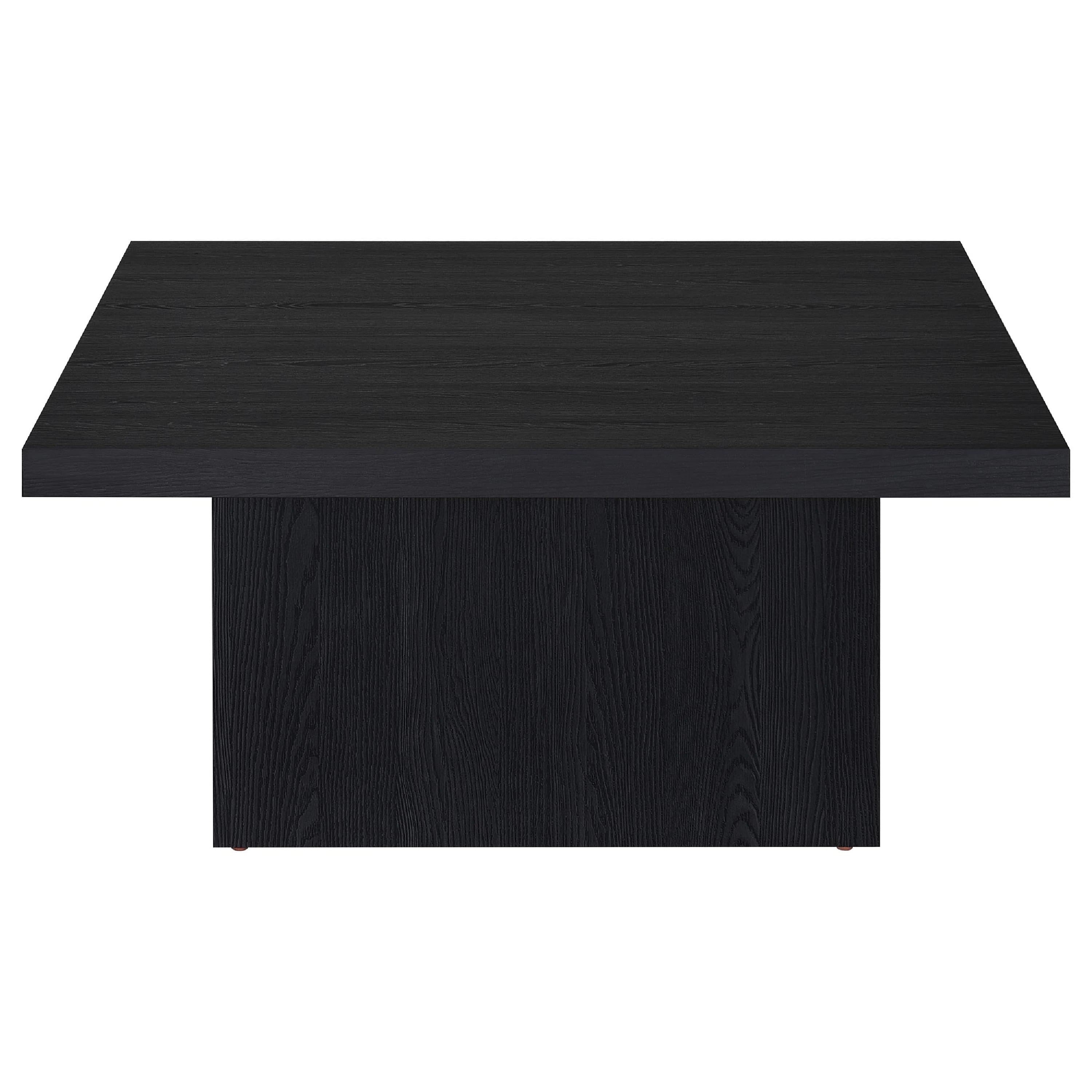 Manhattan Lane - Darla Square Cocktail Coffee Table, Pedestal Base, Wood 36 Inch - Black price history on PriceWatchPro