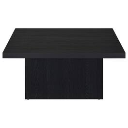 Manhattan Lane - Darla Square Cocktail Coffee Table, Pedestal Base, Wood 36 Inch - Black