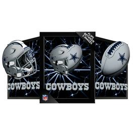 Sporticulture - Dallas Cowboys 14" x 18" Framed 3D Lenticular Art - Blue