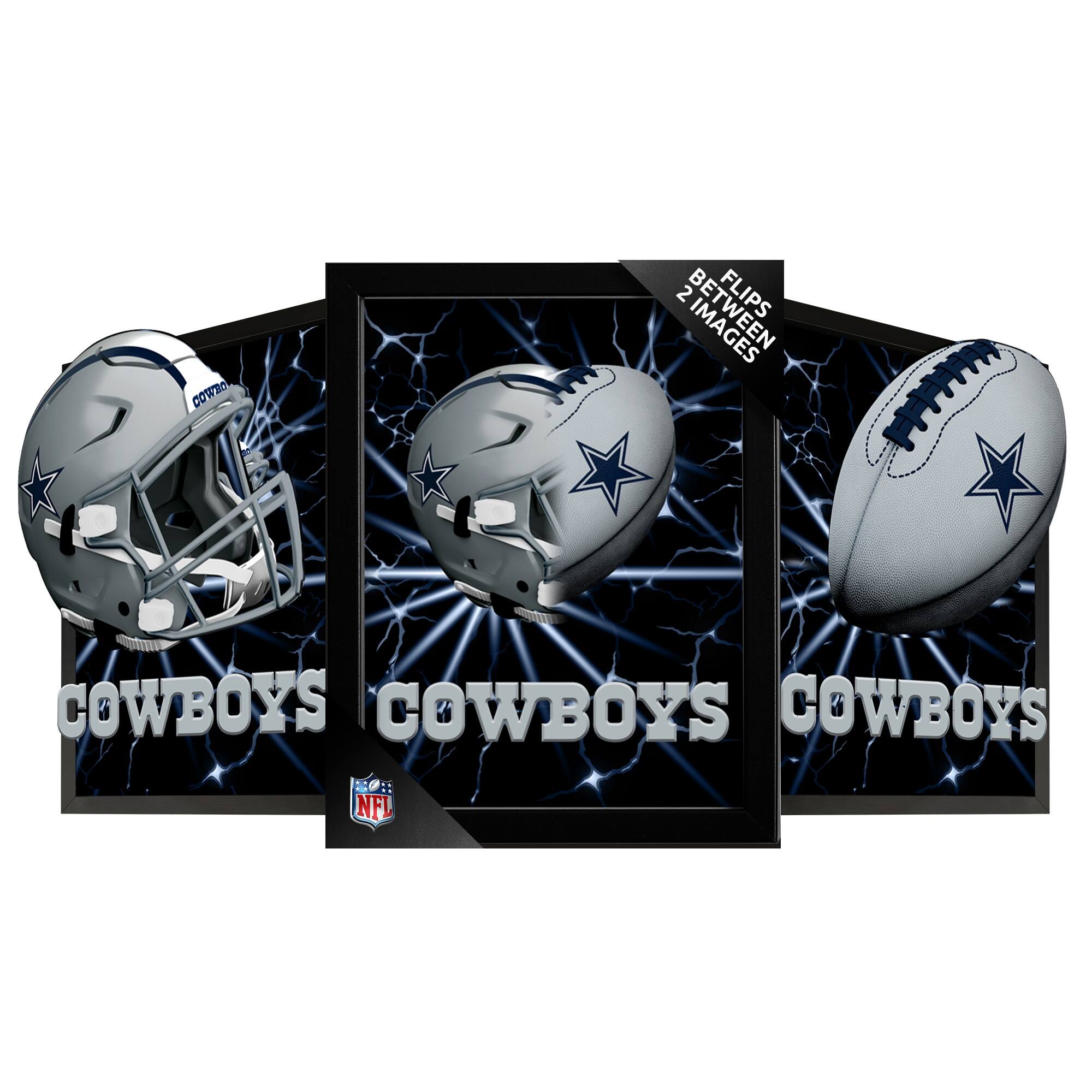 Dallas Cowboys 14" x 18" Framed 3D Lenticular Art