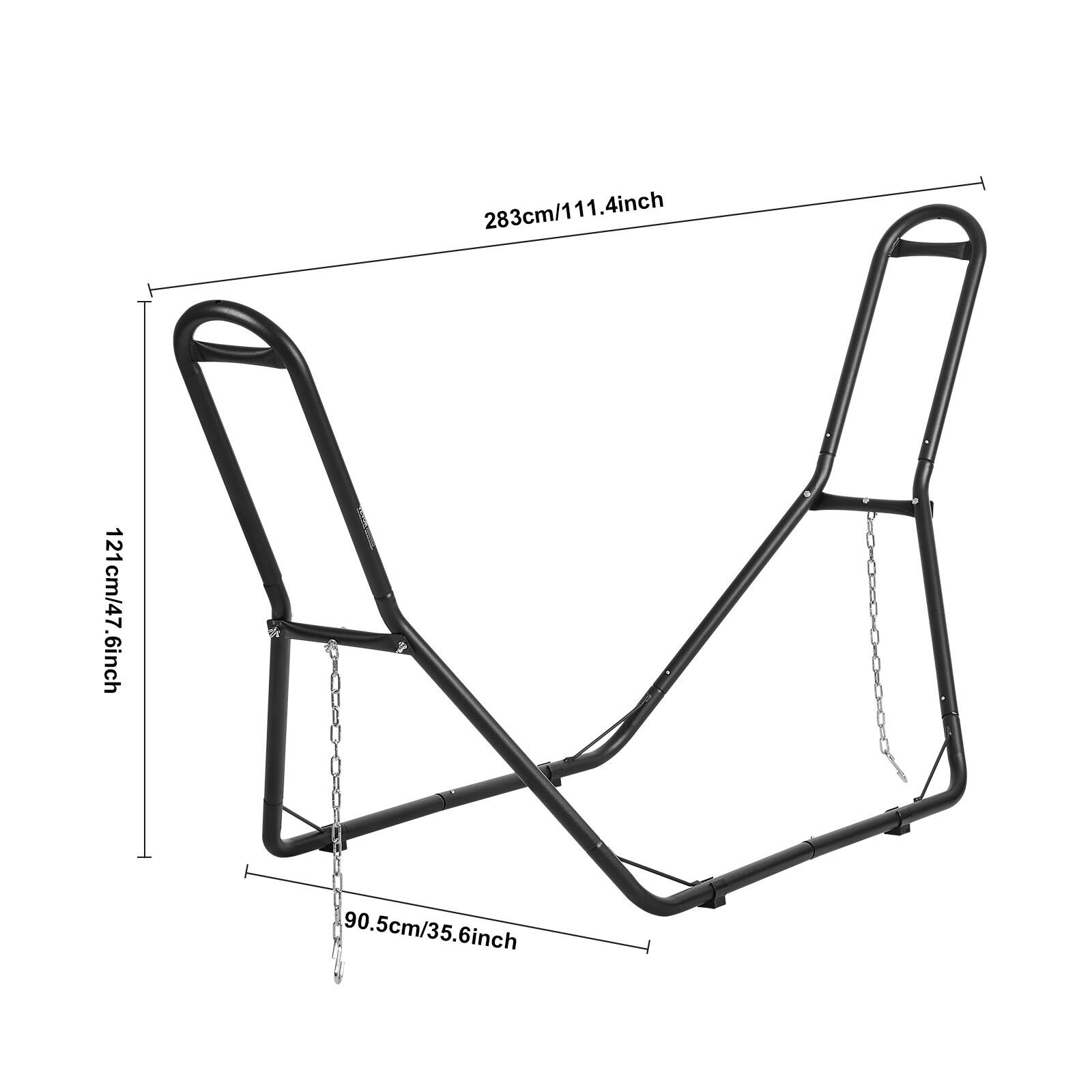 283cm/111.4inch  
121cm/47.6inch  
90.5cm/35.6inch