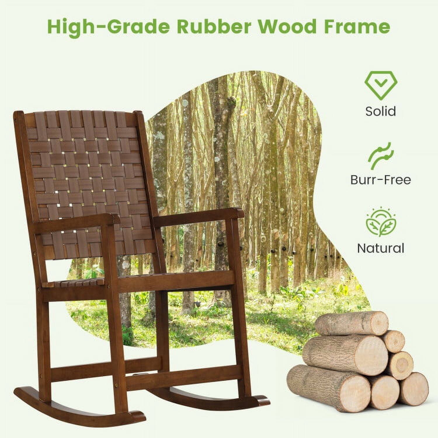 High-Grade Rubber Wood Frame  
Solid  
Burr-Free  
Natural