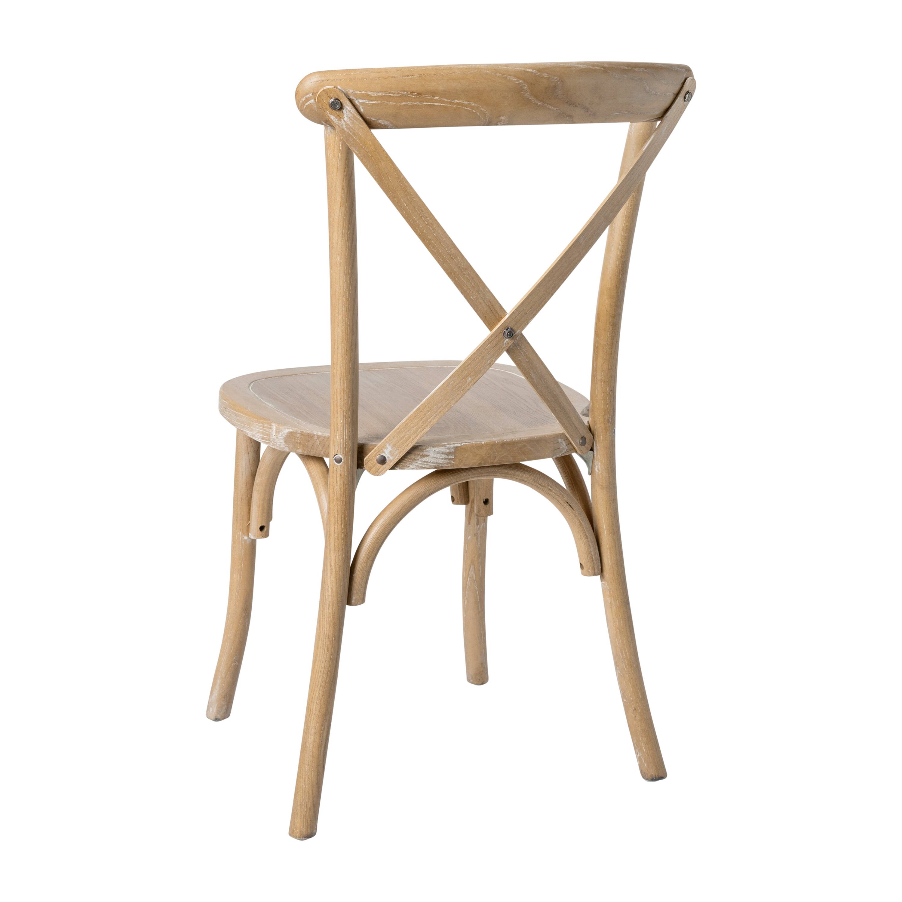 Alt View 7. Emma + Oliver - X-Back Chair - Natural White Grain.