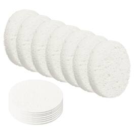 Unique Bargains - 20pcs Cellulose Round Sponges Non-Scratch Compressed Scrubber for Kitchen Bathroom Household Cookware & Cleaning DIY - White