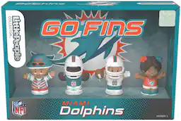 Fisher Price Little People x NFL Collector Miami Dolphins Figure 4-Pack