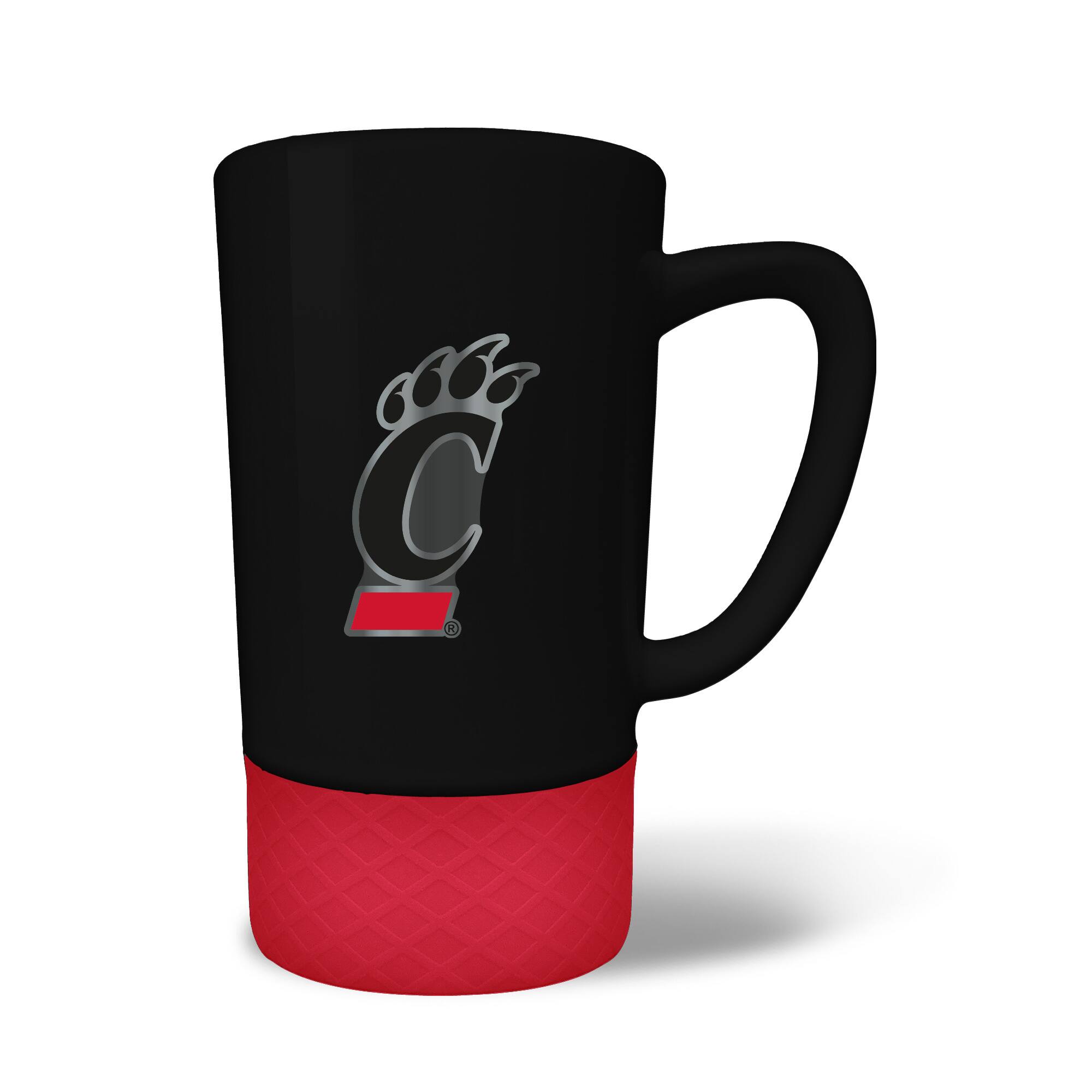 Front. Great American Products - Cincinnati Bearcats 15oz. Team Colored Jump Mug - Multicolor.