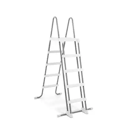Front. Intex - Pool Ladder With Removable Steps - 52".