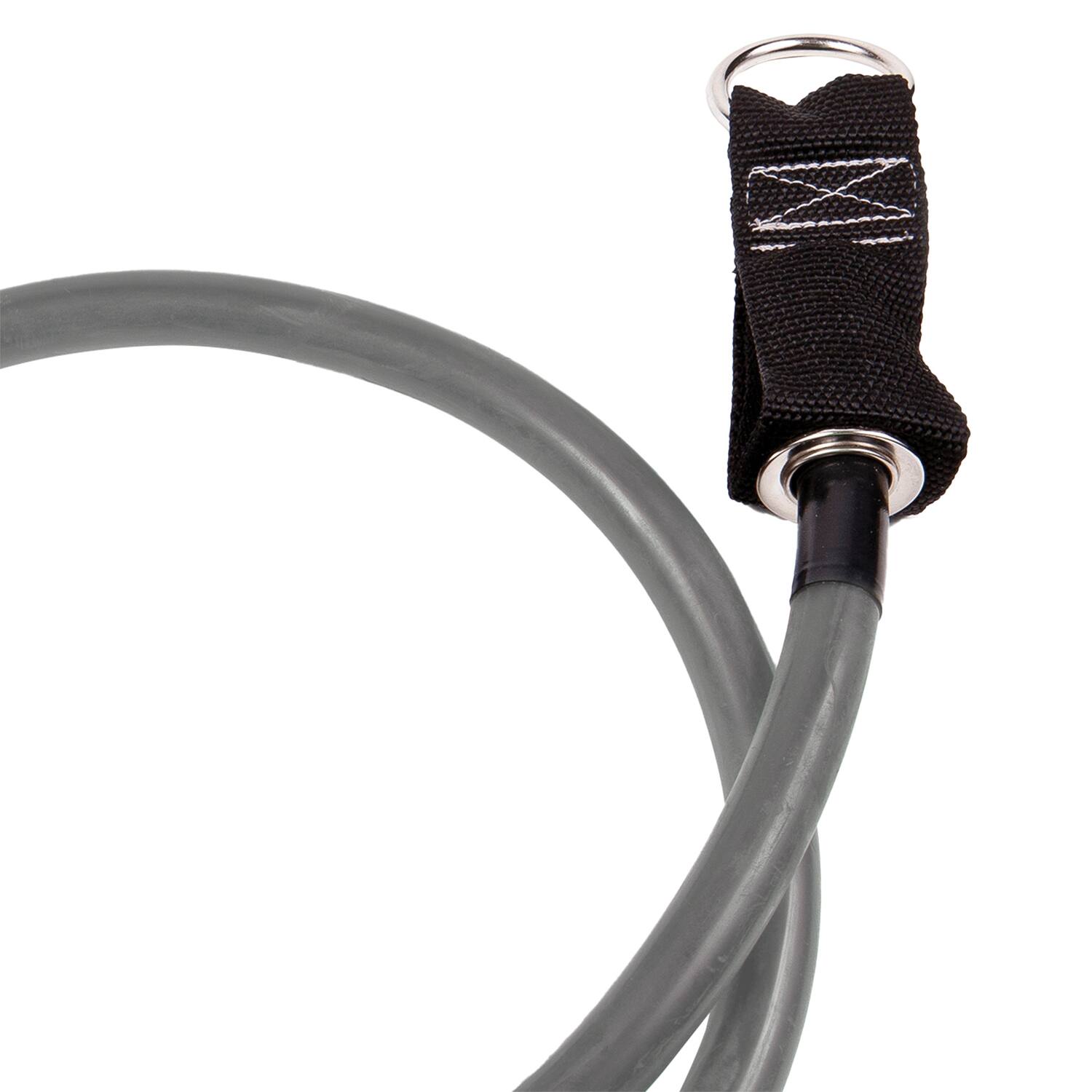 Back. GoFit - Power Tube Resistance Band - Gray.
