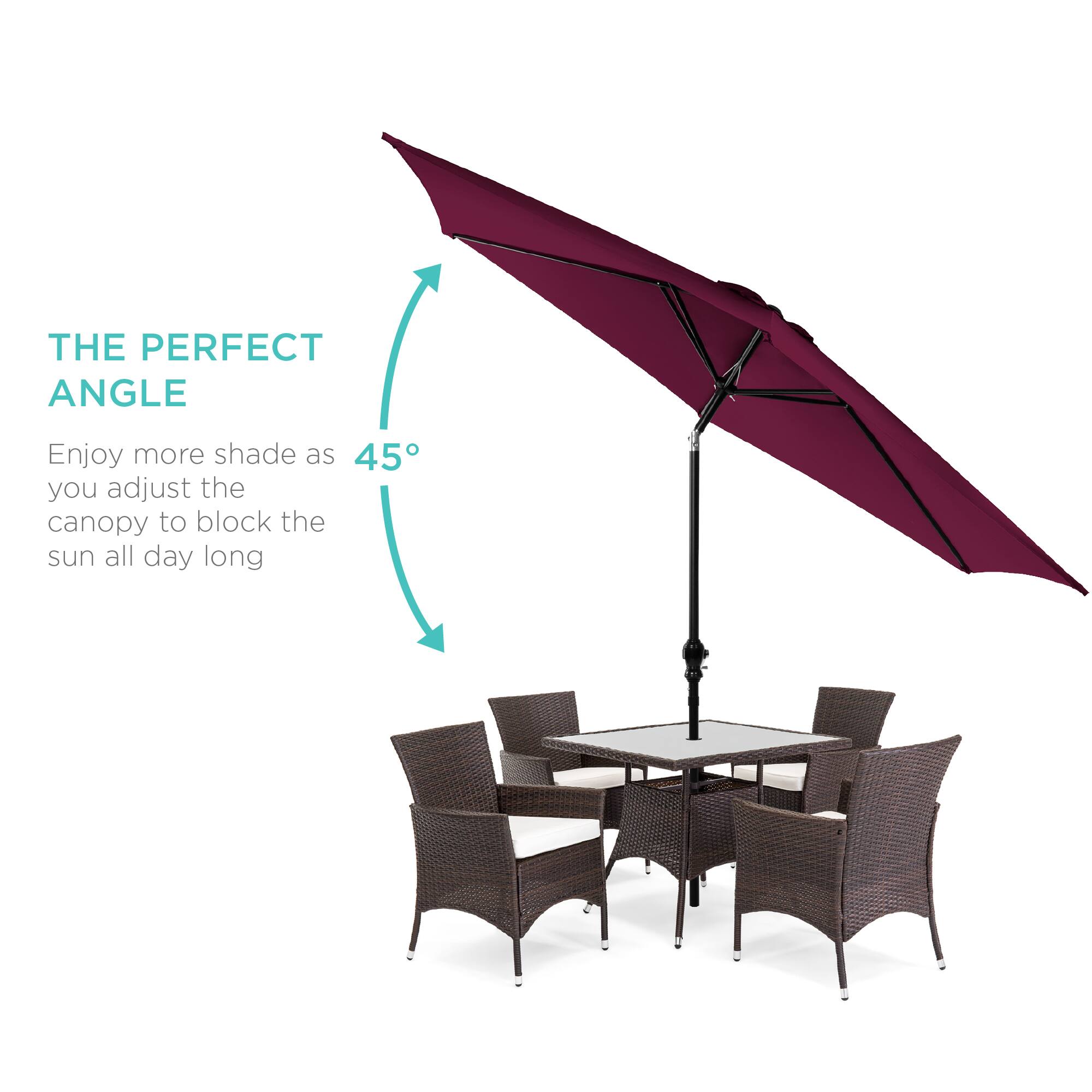 THE PERFECT ANGLE

Enjoy more shade as you adjust the canopy to block the sun all day long

45°