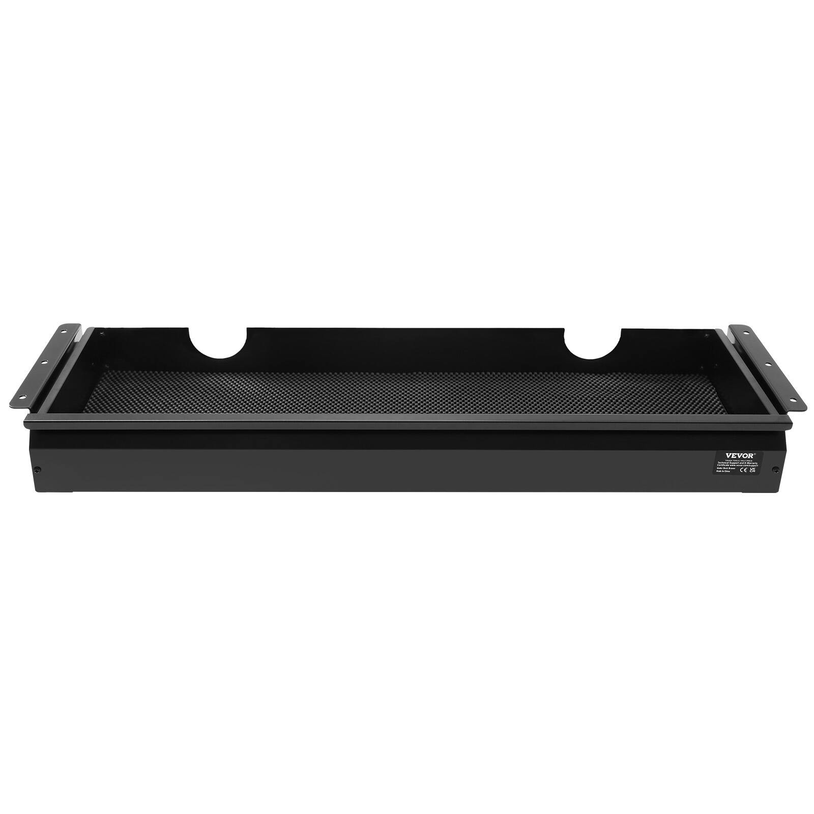 Alt View 5. VEVOR - 33" Wide Under Desk Drawer Slide Out, Under Desk Mounted Pull-out Drawer Attachment, Hidden Desktop Storage Organizer - Black.