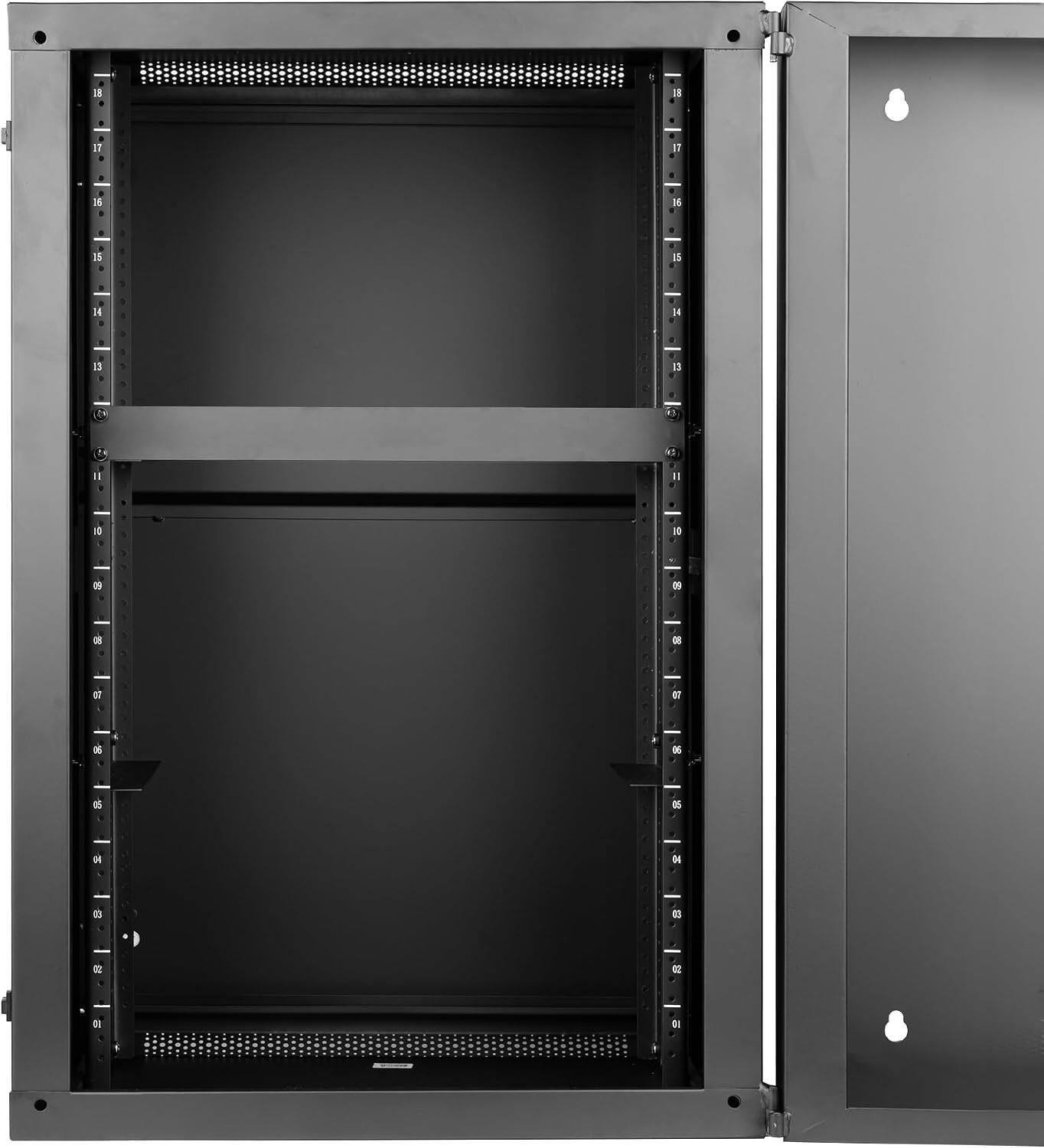 Back. Gator - 1U Flat Rack Panel, 16-Gauge Cold-Rolled Steel Construction with Mounting Hardware.