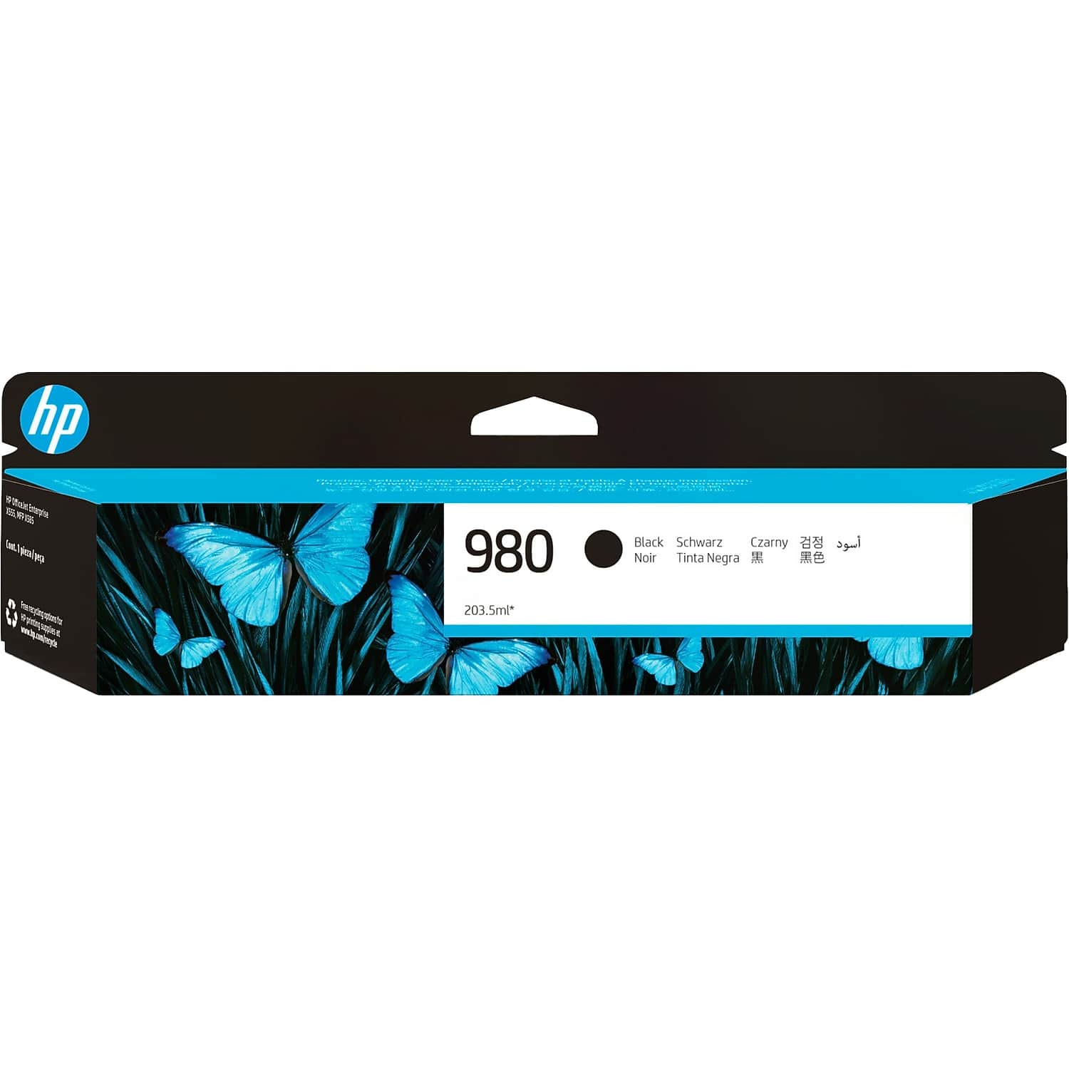 HP - 980 Standard Yield Ink Cartridge (D8J10A) - Black