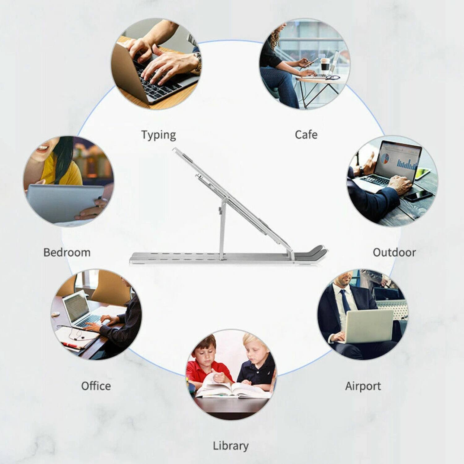 - Typing
- Cafe
- Outdoor
- Airport
- Library
- Office
- Bedroom