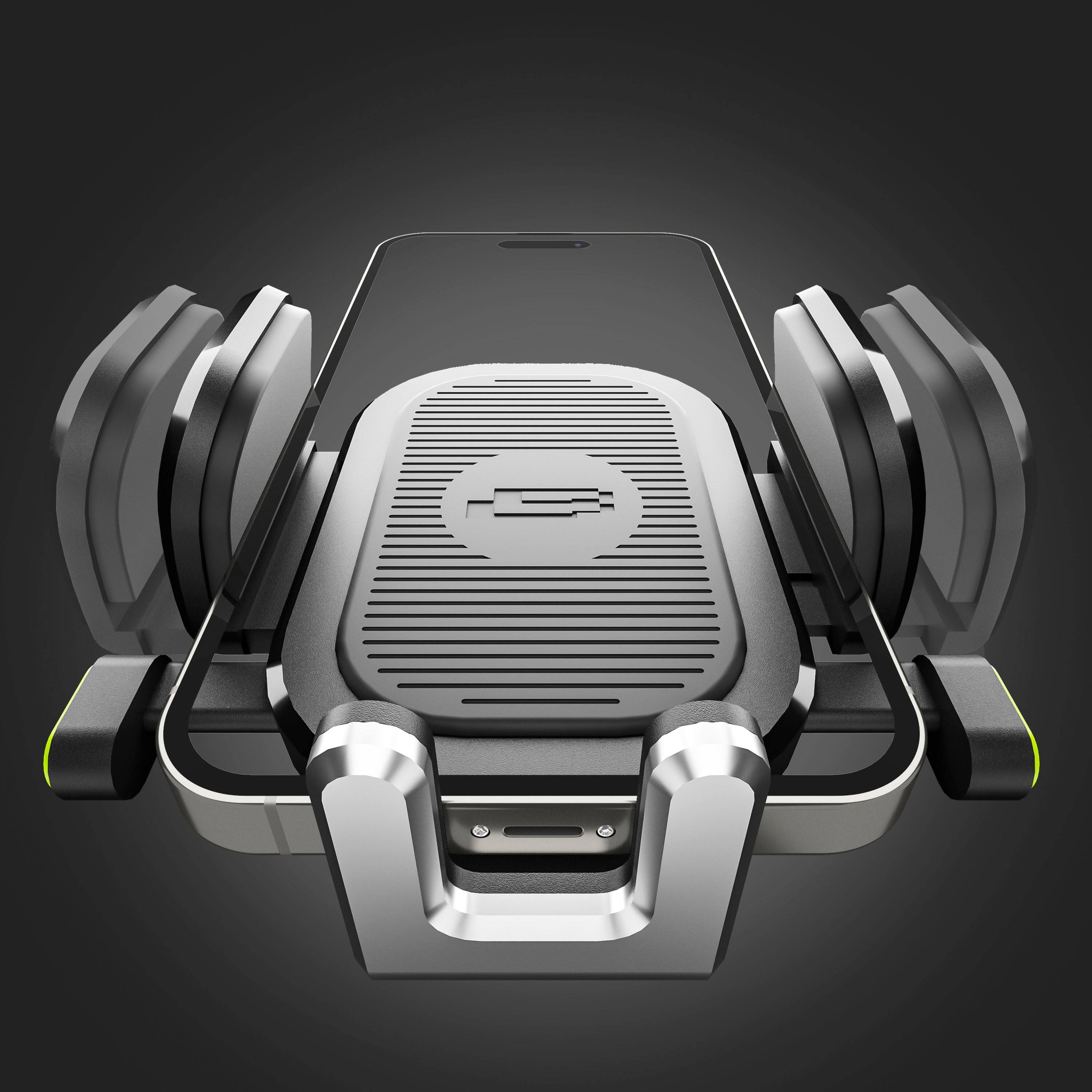 Alt View 16. Bracketron - OneClick Low-Profile Dash Mount - Black.