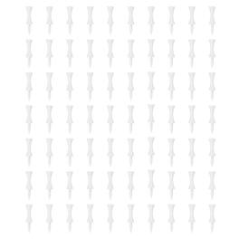 Unique Bargains - Plastic Step Down Golf Tees, 2 Inch Unbreakable Plastic Tees Bulk, 140pcs - Fits Practice/Outdoor/Course/Competition - White