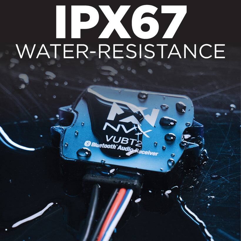 IPX67 WATER-RESISTANCE

NVX VUBT2 Bluetooth Audio Receiver