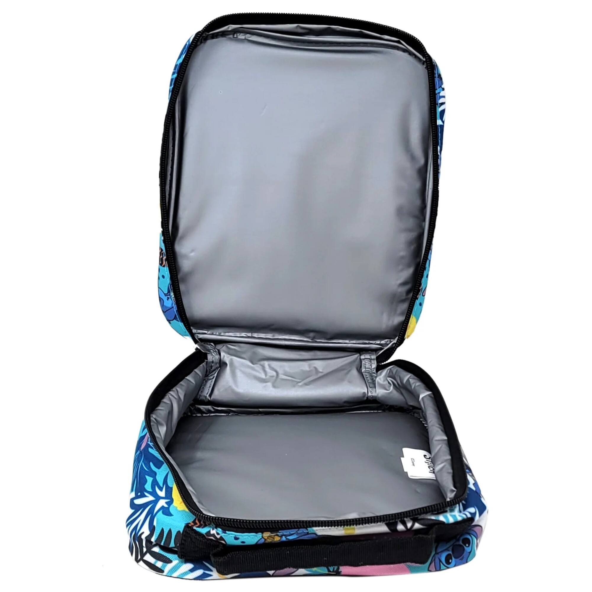 Alt View 4. Disney - Disney Stitch all over print, bottom drop Lunch Bag for Kids age 3+, Unisex - Assorted Pre-Pack.