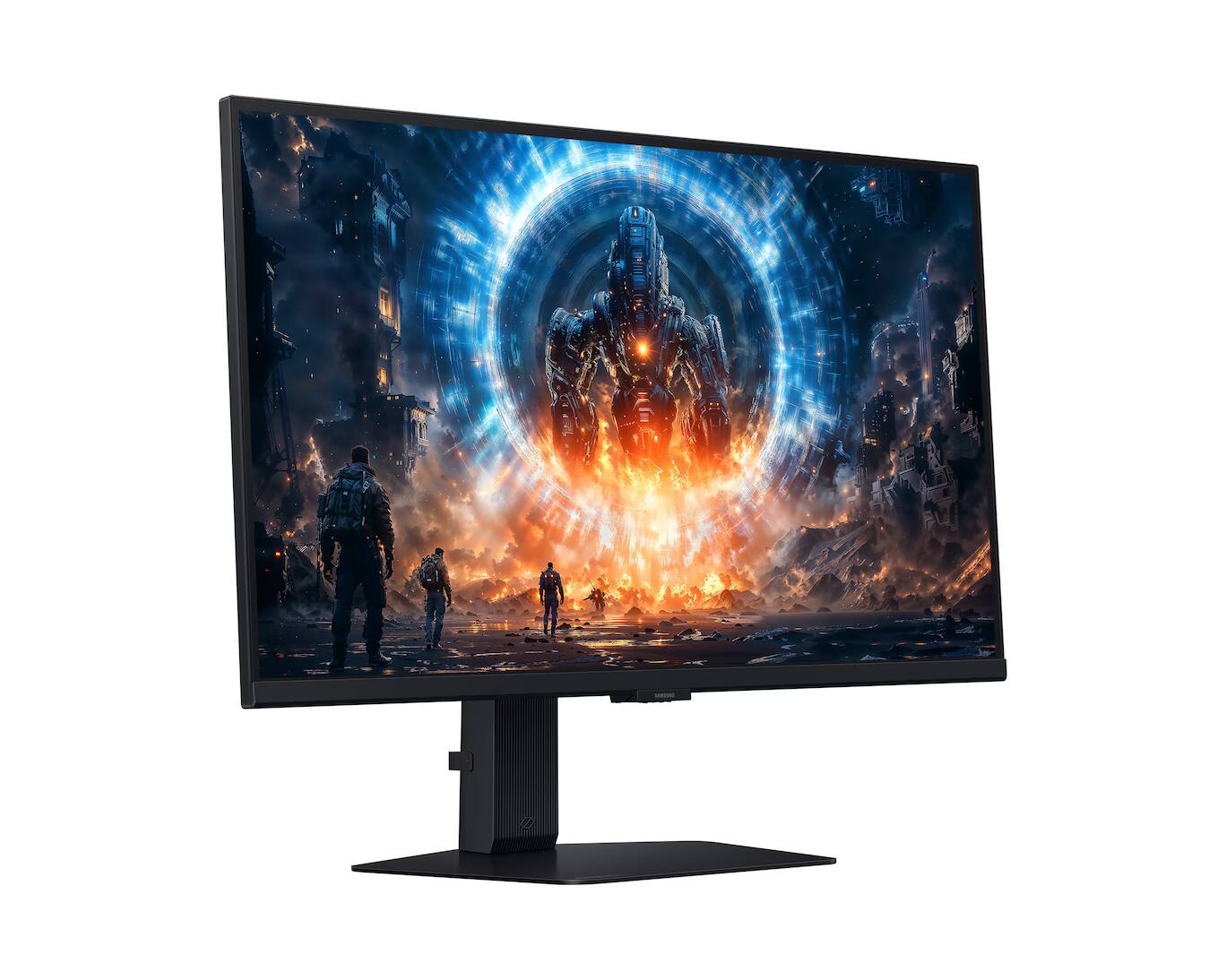Left. Samsung - Samsung 27" Odyssey G6 G60F QHD 350Hz Gaming Monitor - LS27FG600ENXZA - Black.