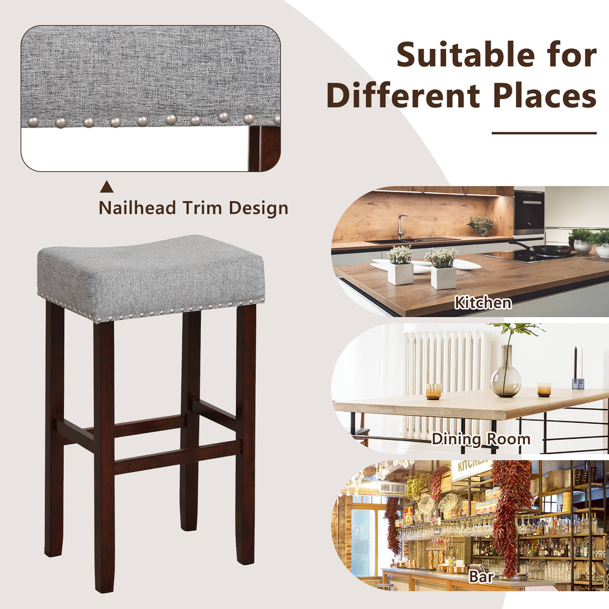 Suitable for Different Places

Nailhead Trim Design

Kitchen

Dining Room

Bar