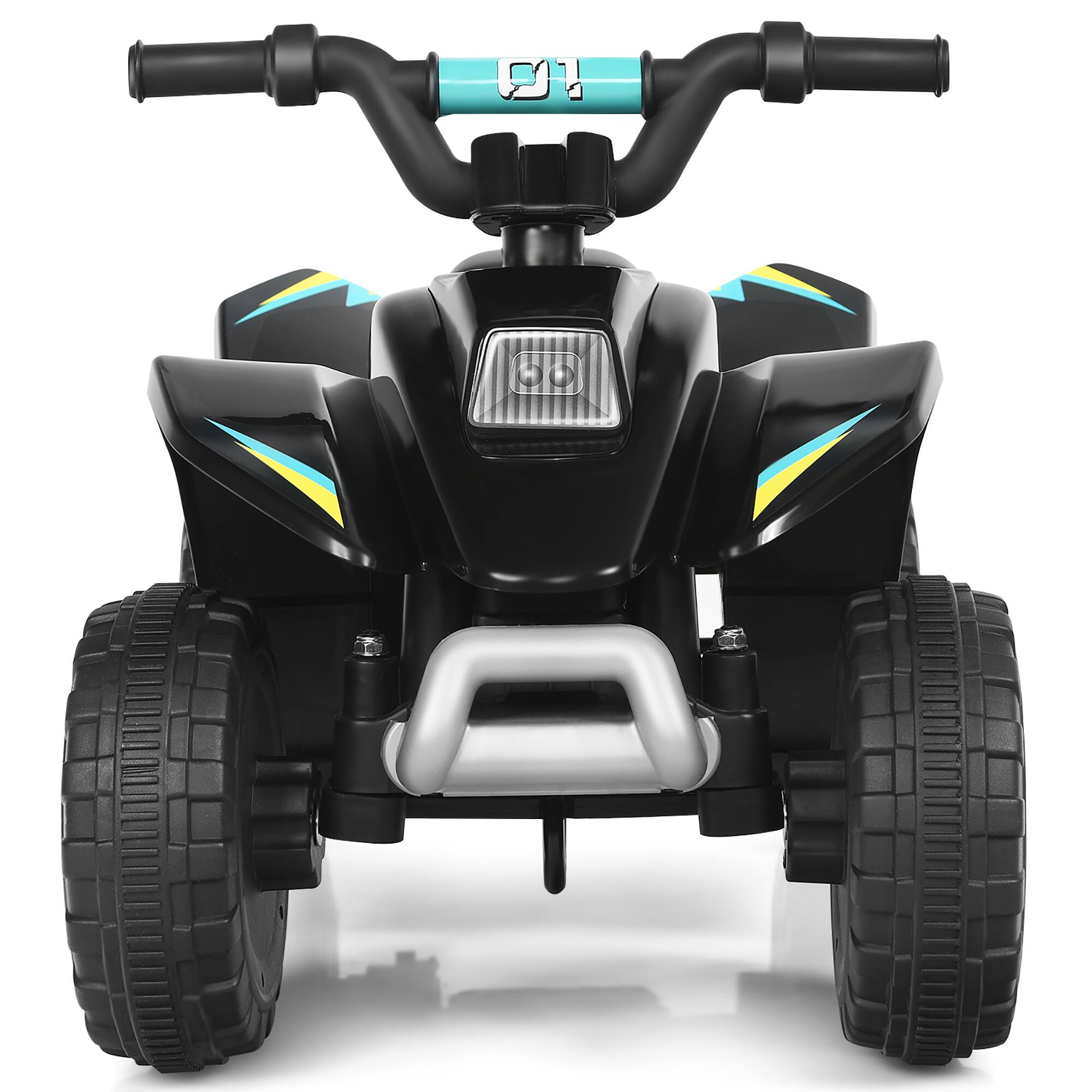 Alt View 8. Costway - Costway 6V Kids Electric Quad ATV 4 Wheels Ride On Toy Toddlers Forward&Reverse - Black.